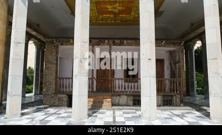 Josef Stalins Haus befindet sich im Stalin Museum Stockfoto