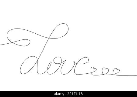 Große Liebe, handschriftliche Schriftzüge. Typografie-Schriftzug für T-Shirts, T-Shirts mit Schriftzug, Modeschmucke, Poster, Karten, Aufkleber. Vektorabbildung Stock Vektor