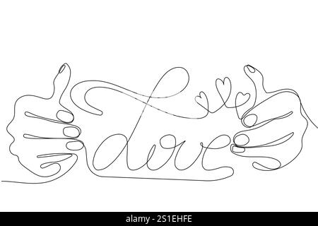 Große Liebe, handschriftliche Schriftzüge. Typografie-Schriftzug für T-Shirts, T-Shirts mit Schriftzug, Modeschmucke, Poster, Karten, Aufkleber. Vektorabbildung Stock Vektor