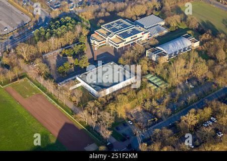 Luftaufnahme, Freiherr-vom-Stein-Gymnasium Hamm, Uentrop, Hamm, Ruhrgebiet, Nordrhein-Westfalen, Deutschland Stockfoto