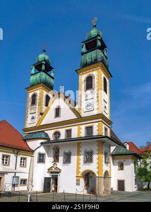 Mariahilf Wallfahrtskirche, Paulinenkloster, Stadt der drei Flüsse Passau, Niederbayern, Bayern, Deutschland Stockfoto