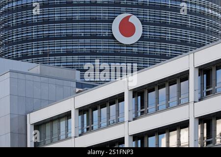 Vodafone Campus, Hauptsitz von Vodafone Deutschland in Düsseldorf, Telekommunikationsunternehmen, Nordrhein-Westfalen, Deutschland, Europa Stockfoto