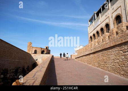 bastion in der alten Festung Stadtmauern und Medina Altstadt unesco-Weltkulturerbe essaouira, marokko Stockfoto