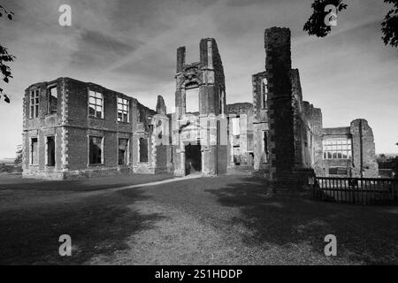 Die Ruinen von Houghton House, Houghton Conquest Village, Bedfordshire, England; Großbritannien Stockfoto