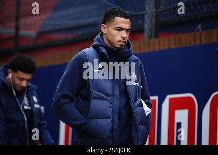 LONDON, UK - 4. Januar 2025: Levi Colwill aus Chelsea kommt vor dem Premier League Spiel zwischen Crystal Palace FC und Chelsea FC im Selhurst Park an (Credit: Craig Mercer/ Alamy Live News) Stockfoto