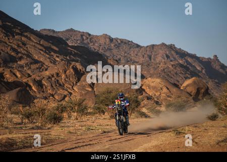 30 MAIO Antonio (PRT), Yamaha, Franco Sport Yamaha Racing Team, RallyGP, Action während der ersten Etappe der Dakar 2025 am 4. Januar 2025 in Bisha, Saudi Arabien Stockfoto