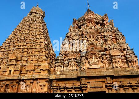 Brihadisvara Tempel in Thanjavur, Tamil Nadu, Indien Stockfoto