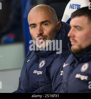 London, Großbritannien. Januar 2025. Crystal Palace V Chelsea - Premier League - Selhurst Park. Chelsea Manager Enzo Maresca. Bildnachweis: Mark Pain / Alamy Live News Stockfoto