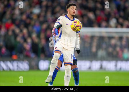 London, Großbritannien. Januar 2025. Chelsea Stürmer Jadon Sancho (19) während des Spiels Crystal Palace FC gegen Chelsea FC English Premier League im Selhurst Park, London, England, Großbritannien am 4. Januar 2025 Credit: Every Second Media/Alamy Live News Stockfoto