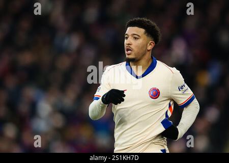 LONDON, UK - 4. Januar 2025: Jadon Sancho aus Chelsea während des Premier League-Spiels zwischen Crystal Palace FC und Chelsea FC im Selhurst Park (Credit: Craig Mercer/Alamy Live News) Stockfoto