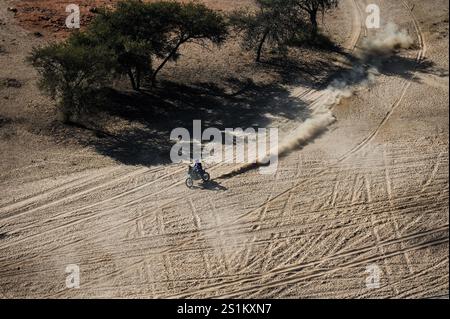 30 MAIO Antonio (PRT), Yamaha, Franco Sport Yamaha Racing Team, RallyGP, Action während der ersten Etappe der Dakar 2025 am 4. Januar 2025 in Bisha, Saudi Arabien Stockfoto