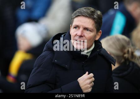 LONDON, UK - 4. Januar 2025: Crystal Palace Manager Oliver Glasner während des Premier League Spiels zwischen Crystal Palace FC und Chelsea FC im Selhurst Park (Credit: Craig Mercer/Alamy Live News) Stockfoto