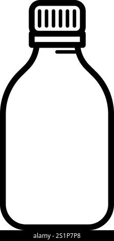 Wasserflasche aus Kunststoff – Vektorillustration Stock Vektor