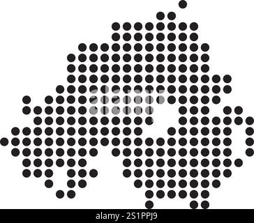 Nordirland Kartensymbol Illustration Element Design Stock Vektor