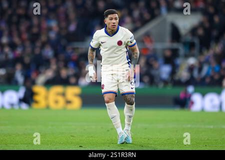Selhurst Park, Selhurst, London, Großbritannien. Januar 2025. Premier League Football, Crystal Palace gegen Chelsea; Enzo Fernandez Credit: Action Plus Sports/Alamy Live News Stockfoto