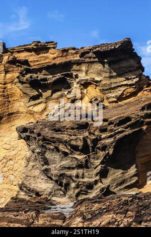 2016, El Golfo, Lanzarote, El Golfo, ESP, Spanien, Kanarische Inseln, Kanarische Inseln, Atlantik, Lanzarote, Biosphärenreservat, Vulkan, Vol Stockfoto