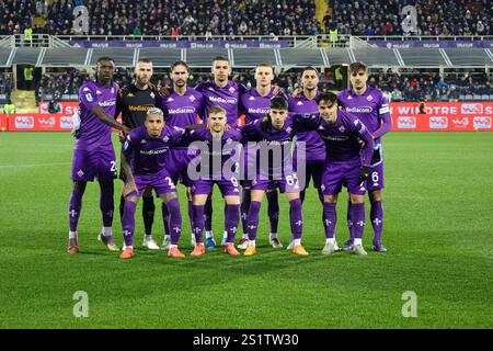 Florenz, Toskana, ITALIEN. Januar 2025. Während des Fußballspiels vom 01.04.2025, gültig für die italienische Meisterschaft Serie A - 2024/25 in Florenz im Stadio Artemio Franchi zwischen AC Fiorentina und SSC Neapel. Auf dem Foto: fiorentina (Credit Image: © Fabio Sasso/ZUMA Press Wire) NUR REDAKTIONELLE VERWENDUNG! Nicht für kommerzielle ZWECKE! Stockfoto