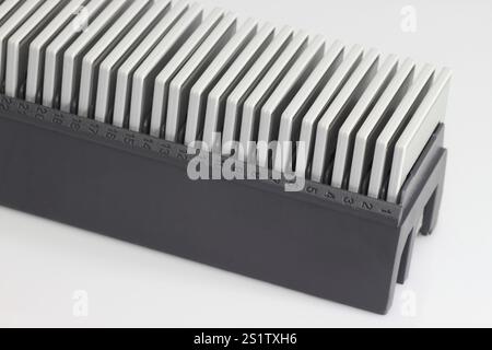 Schieben Sie Magazine im Detail Stockfoto