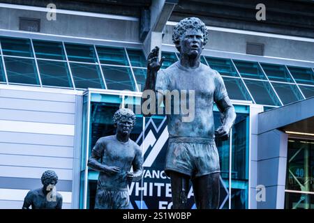 Terry Fox Memorial Staues des Künstlers Douglas Coupland, BC Place Stadium, Vancouver, British Columbia, Kanada Stockfoto