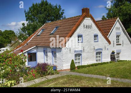 Impressionen des Fischerdorfes Greisen an der Nordsee Stockfoto