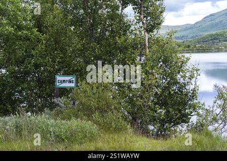 Faszinierende Naturlandschaft in Jotunheimen im Sommer in Norwegen. Großartige Naturlandschaft in Jotunheimen im Sommer in Norwegen Stockfoto