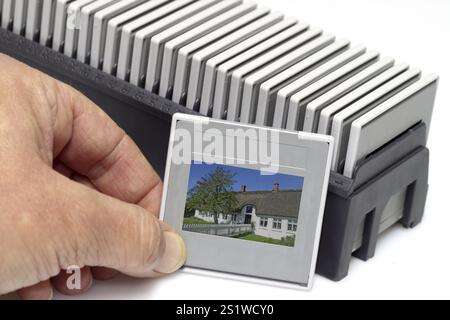 Schieben Sie Magazine im Detail Stockfoto