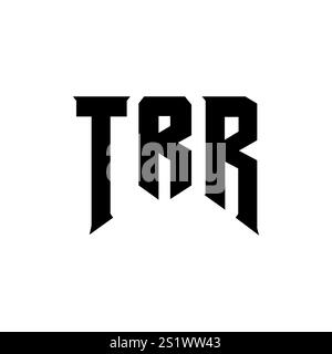 TRR Letter Logo für Technologieunternehmen. Schwarz-weiß-Farbkombination mit TRR-Logo. TRR-Logo, TRR-Vektor, TRR-Design, TRR-Symbol, TRR-Alph Stock Vektor