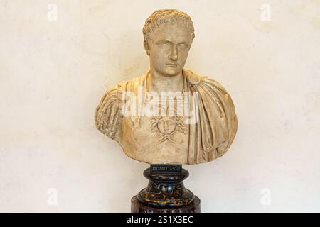 Florenz, Italien, 4. Januar 2024: Büste von Domitian Stockfoto