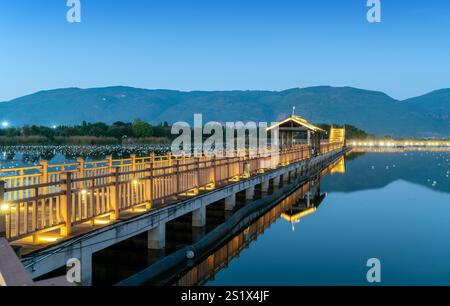 Yilong Lake Scenic Area, Yunnan, China. Stockfoto