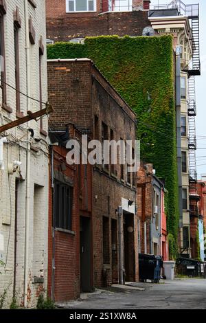 Gasse in troy NY Stockfoto