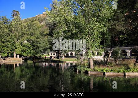 Schappe Park. Vauban City, Altstadt. Briancoon, Hautes-Alpes, Frankreich Stockfoto