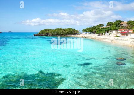 Foto vom Ufer der Insel Malapascua, Philippinen Stockfoto
