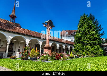 Leonhardskapelle bei der Kirche St. Leodegar, Luzern, Schweiz Stockfoto