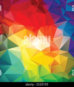 Abstraktes mehrfarbiges geometrisches Muster. Dreieck-Vorlage. Stock Vektor