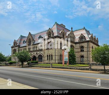 Altes Postamt, Evansville, Illinois. Das ehemalige Postamt der Vereinigten Staaten wurde als Veranstaltungs- und Bürofläche genutzt. Stockfoto