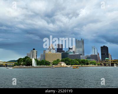 The Point, Pittsburgh, Pennsylvania. Point State Park ist ein State Park in Pennsylvania im Zentrum von Pittsburgh. Stockfoto