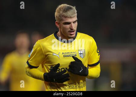 Turin, Italien. Januar 2025. Mihai Mihaila von Parma Calcio während des Spiels der Serie A im Stadio Grande Torino, Turin. Der Bildnachweis sollte lauten: Jonathan Moscrop/Sportimage Credit: Sportimage Ltd/Alamy Live News Stockfoto