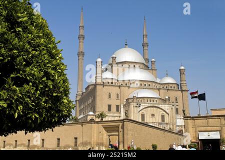 Ägypten, Kairo. Mohammed-Ali-Moschee. Alabsater Moschee. Außerhalb Österreichs, Afrikas Stockfoto