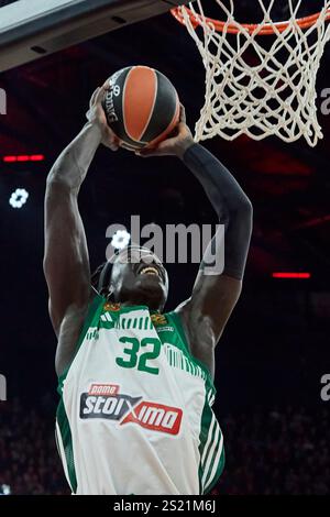 Euroleague Basketball, FC Bayern München Basketball gegen Panathinaikos AKTOR Athen, München FC Bayern Basketball, Athen Panathinaikos AKTOR Stockfoto