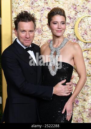 Ewan McGregor, Mary Elizabeth Winstead nimmt am 5. Januar 2025 an den 82. Jährlichen Golden Globe Awards im Beverly Hilton in Beverly Hills, Kalifornien, Teil. Foto: Casey Flanigan/imageSPACE Stockfoto