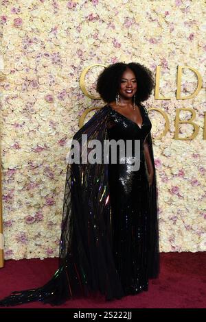 Beverly Hills, USA. Januar 2025. Viola Davis nimmt am 5. Januar 2025 an den 82. Jährlichen Golden Globe Awards im Beverly Hilton in Beverly Hills, Kalifornien, Teil. Foto: Casey Flanigan/imageSPACE Credit: Imagespace/Alamy Live News Stockfoto