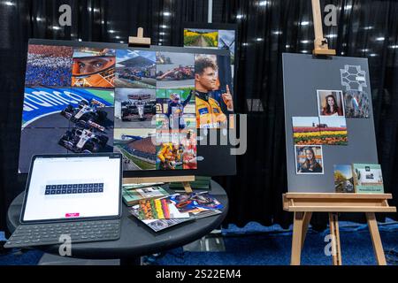 Las Vegas, USA. Januar 2025. Picture Panels von Pixowall, präsentiert während der CES enthüllt, wo Copmanies ihre neuesten technologischen Innovationen den Medien präsentieren können, bevor sie auf der Consumer Electronics Show 2025 in der Mandalay Bay in Las Vegas am 5. Januar 2025 zu sehen sind. (Foto: Travis P Ball/SIPA USA) Credit: SIPA USA/Alamy Live News Stockfoto