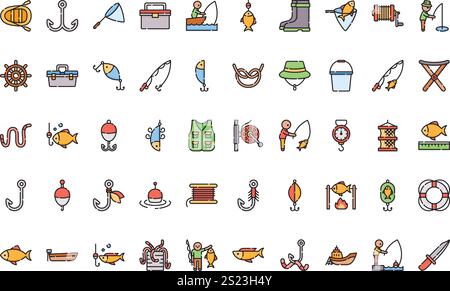 Hochwertige Sammlung von Vektorsymbolen mit editierbarer Kontur. Ideal für professionelle und kreative Projekte. Stock Vektor