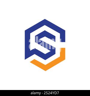 Buchstabe cs Initial Logo Design, Initial sc Letter Logo, cs Logo, cs Symbol, cs Symbol, cs Initial, cs Letter, sc Logo, sc icon, sc Letter, sc in Stock Vektor