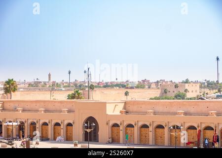 In Meknes, Marokko, Am 08., 06. 2024, El Hedim Platz in Meknes, Marokko. Stockfoto