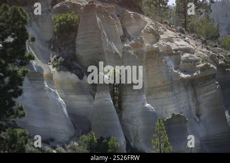 EUROPA, SPANIEN, Atlantischer Ozean, KANAISCHE Inseln, Kanaren, Teneriffa, Insel, Berg, PAISAJE LUNAR, Fels, Gestein, TUFFSTEINKEGEL, das Tuffsteinke Stockfoto