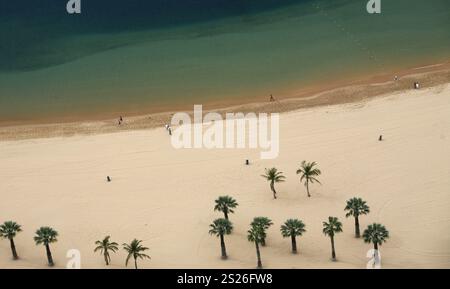 EUROPA, SPANIEN, Atlantischer Ozean, KANAISCHE Inseln, Kanaren, Teneriffa, Insel, SAN ANDRES, Strand, Playa, Strand, Playa de Las Teresitas, TRAUMSTRA Stockfoto