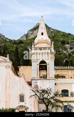 Chiesa di San Giuseppe auf Piazza IX Aprile, Taormina, Sizilien. T Stockfoto