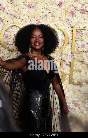 Viola Davis nimmt am 5. Januar 2025 an den 82. Jährlichen Golden Globe Awards im Beverly Hilton in Beverly Hills, Kalifornien, Teil. Foto: Casey Flanigan/imageSPACE Stockfoto