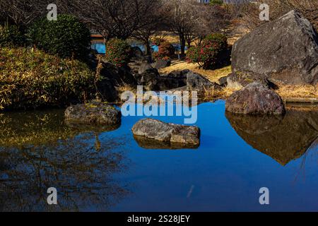 Mikamoyama Park Garden - Mikamoyama Park, der in der berühmten Manyoshu-Gedichtsammlung erwähnt wird. Mikamoyama ist ein Berg, der als A erscheint Stockfoto